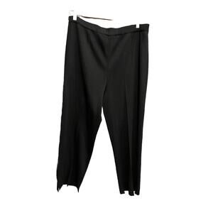 Ming Wang Black Acrylic Blend Basic Pull On Women's Pants Size‎ XL